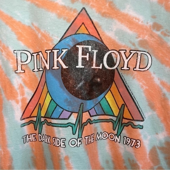 LIQUID BLUE Pink Floyd Tie Dye Band Tee Size L - Picture 3 of 7